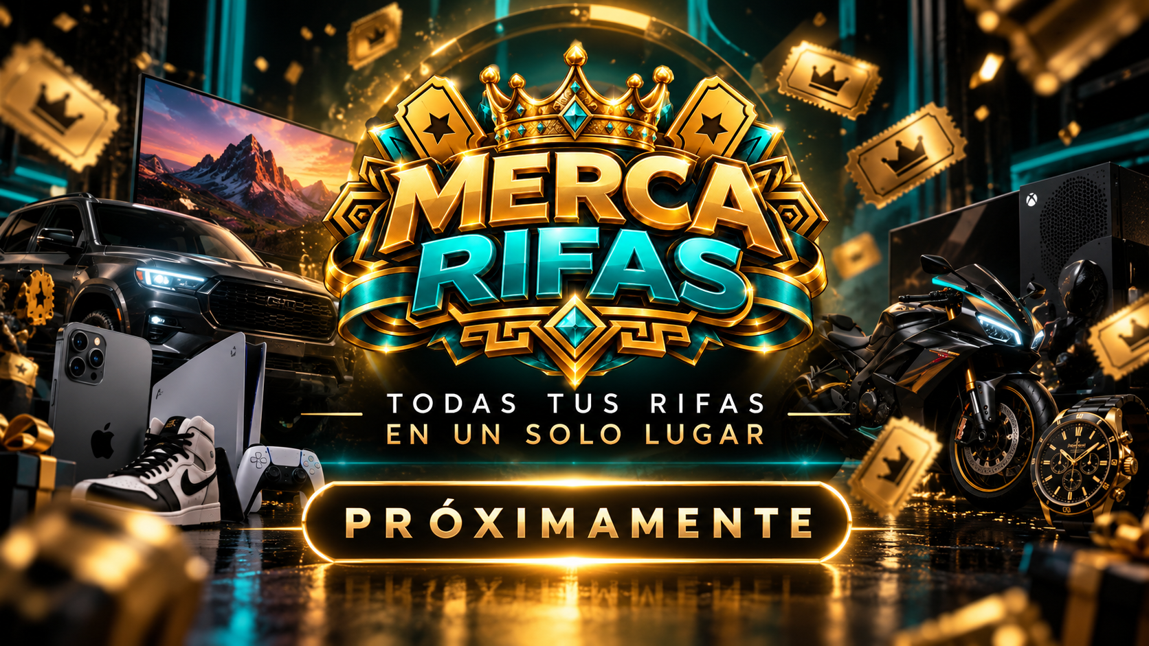 Merca Rifas. Todas tus rifas en un solo lugar. Próximamente.